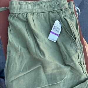 Nautica Olive Green Relaxed Pants